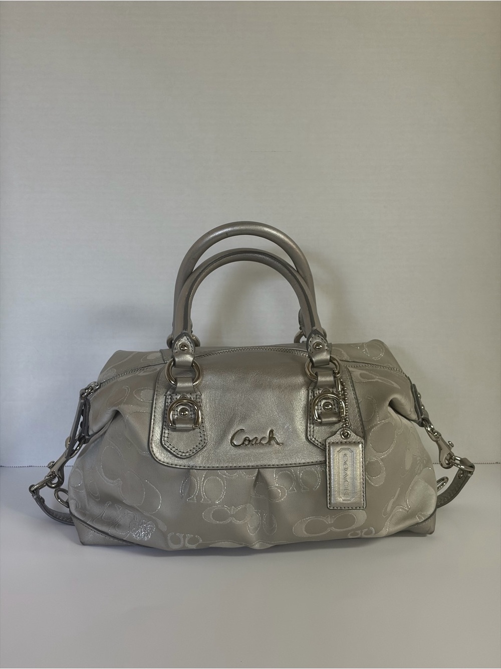 Coach Limited Edition Ashley Signature Garden Butterfly Satchel